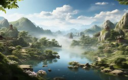 如何探寻山水画卷中自然与人文交织的秘境？