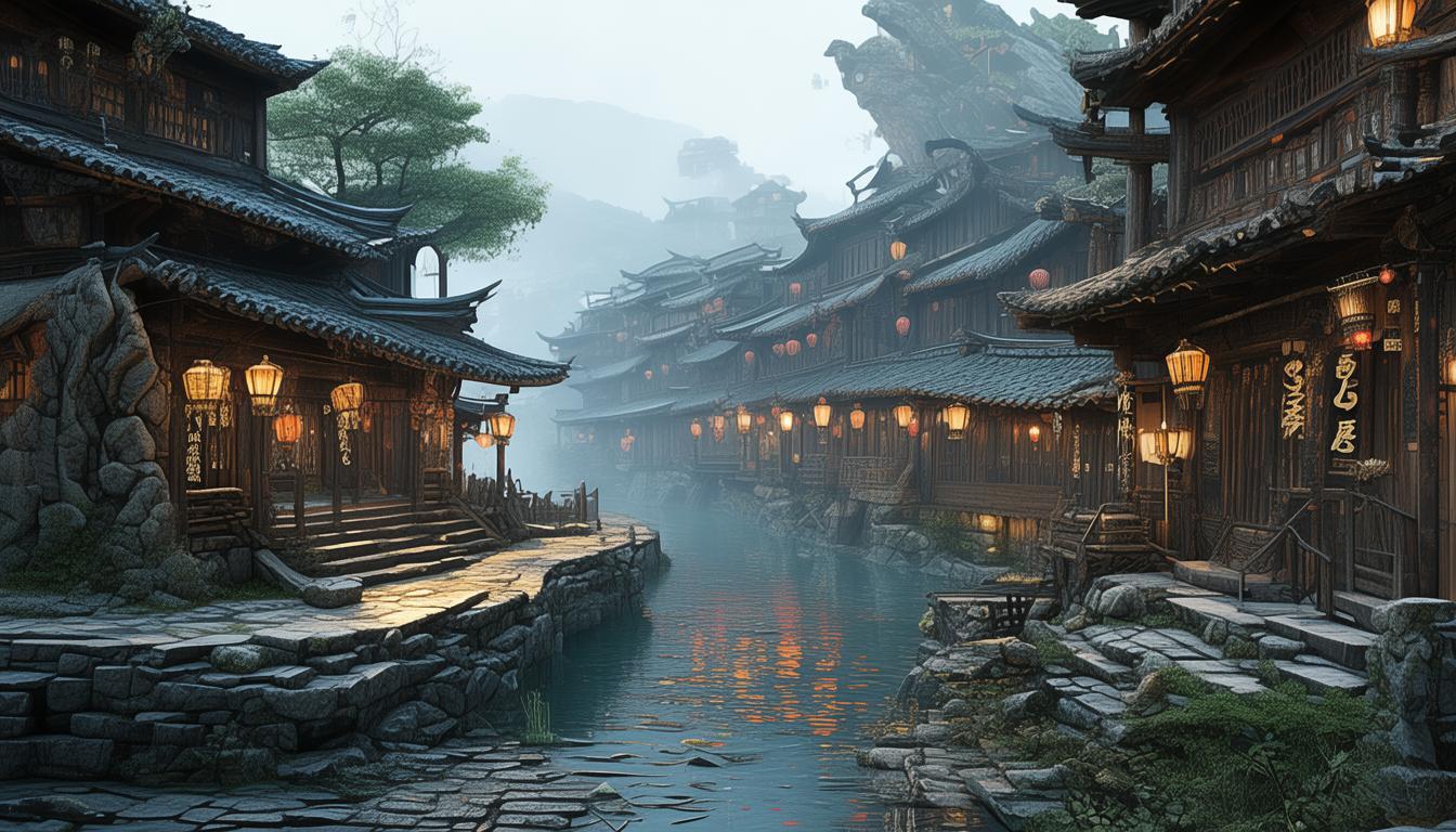 山水画卷中的古镇隐藏着哪些未解密码？-图3