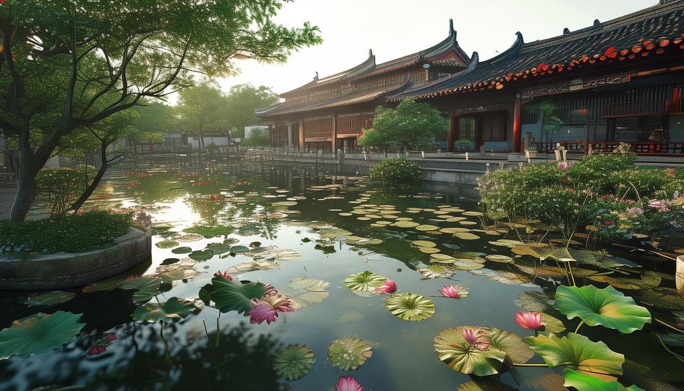 新都桂湖的古风荷影如何见证六百年历史对话？-图2