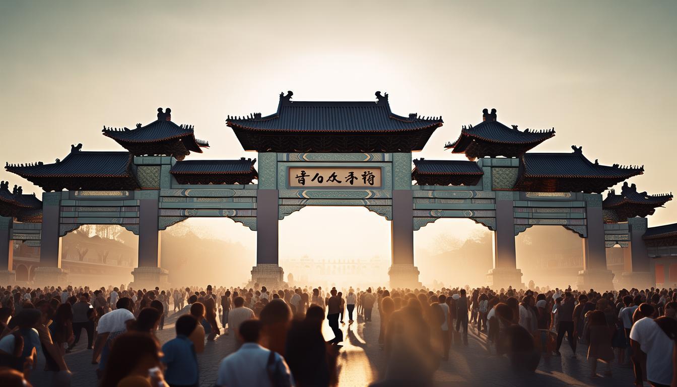 清晨的芒街国门有多活力四射？，核心关键词， 芒街、国门、清晨、活力-图3