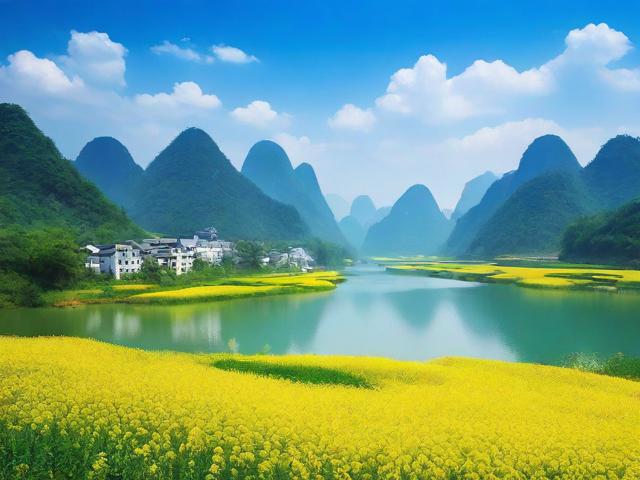自然风光如何展现山水画卷般的盎然生机？，说明，，直接引用关键词， 包含了核心关键词自然风光、山水画卷、盎然生机，便于搜索引擎识别。，疑问句式， 使用如何提问，吸引点击并暗示内容将提供解答。，简洁明了， 标题长度适中，核心信息突出。，保留原意， 准确反映了自然风光像一幅充满生机的山水画的核心概念。-图1