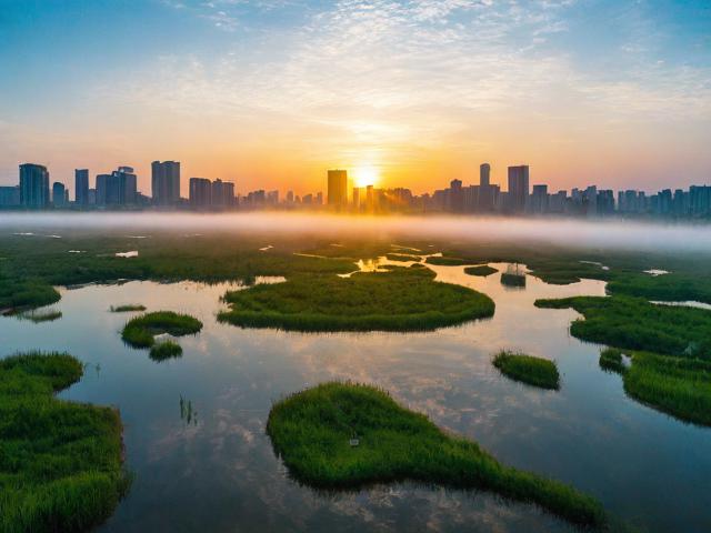 如何实现城市与湿地之间的晨光微露无缝切换？-图2