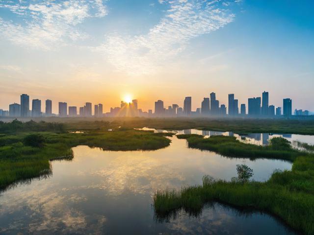 如何实现城市与湿地之间的晨光微露无缝切换？-图3