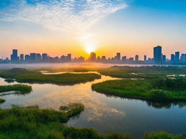 如何实现城市与湿地之间的晨光微露无缝切换？-图4